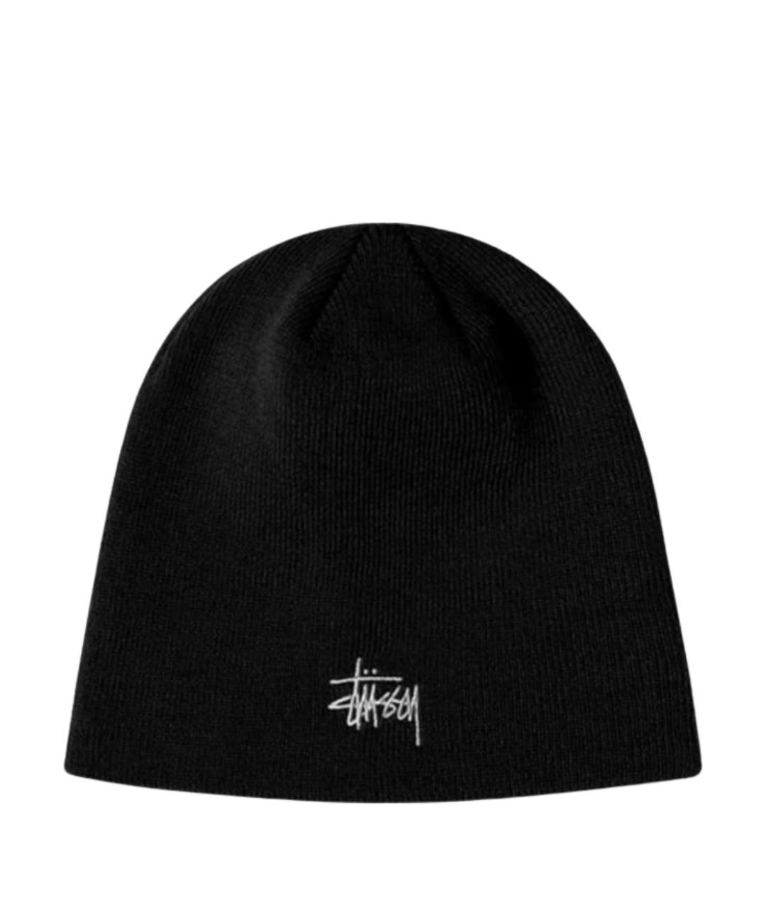 STUSSY Черная шапка, фото 1