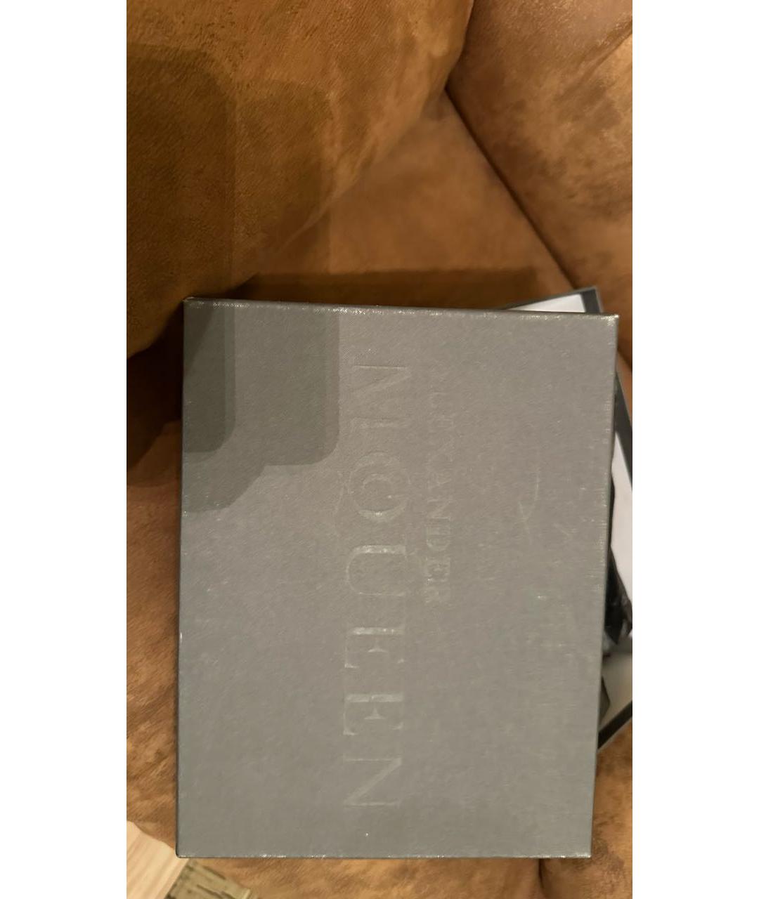 ALEXANDER MCQUEEN Черные кожаные туфли, фото 8