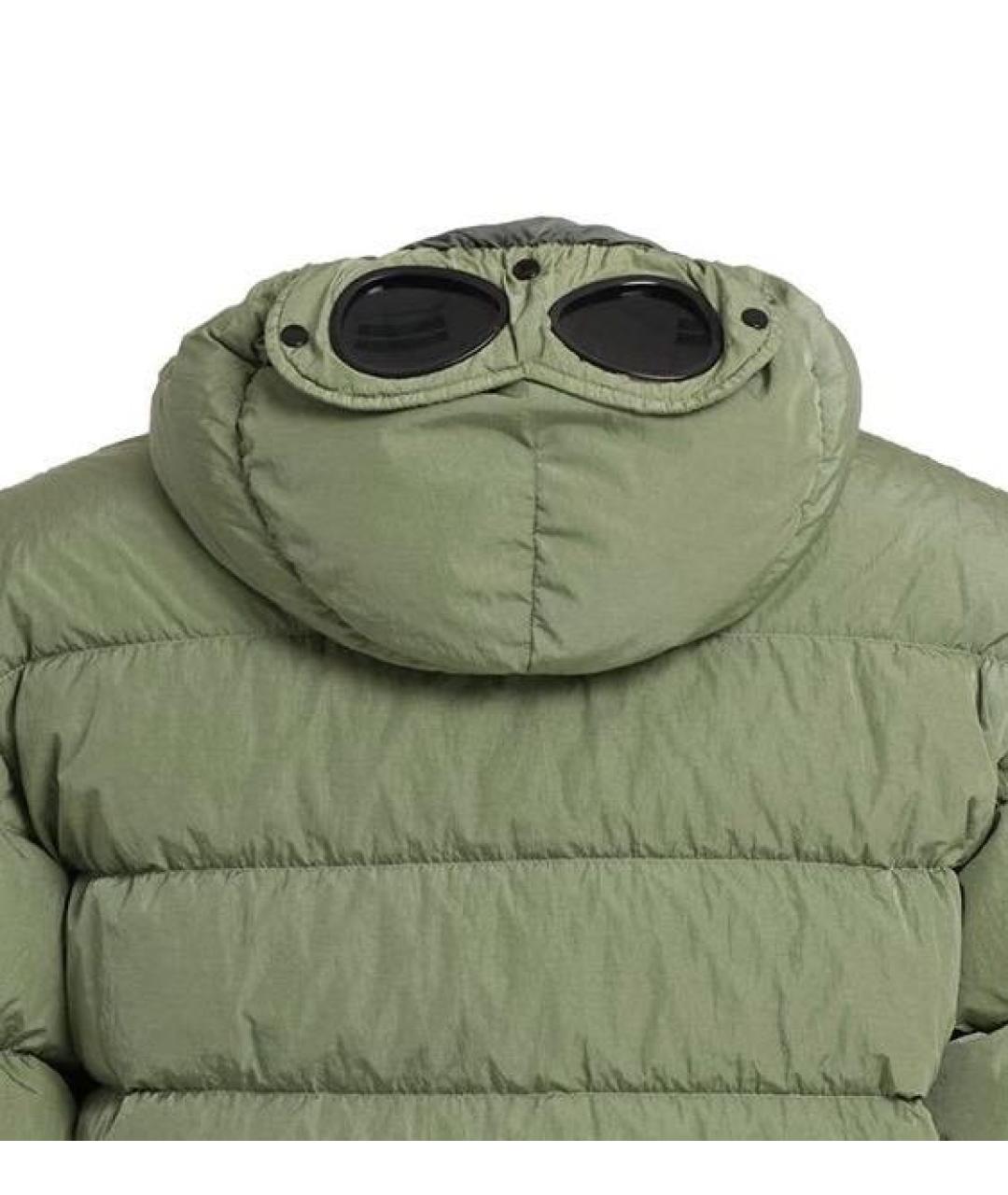 CP COMPANY Зеленый полиамидовый пуховик, фото 3