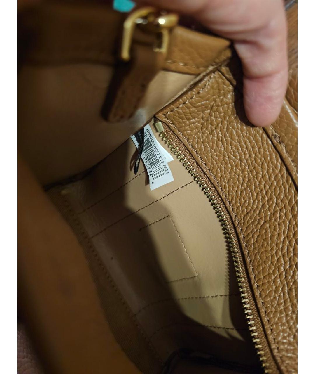 MARC JACOBS Коричневая кожаная сумка тоут, фото 3