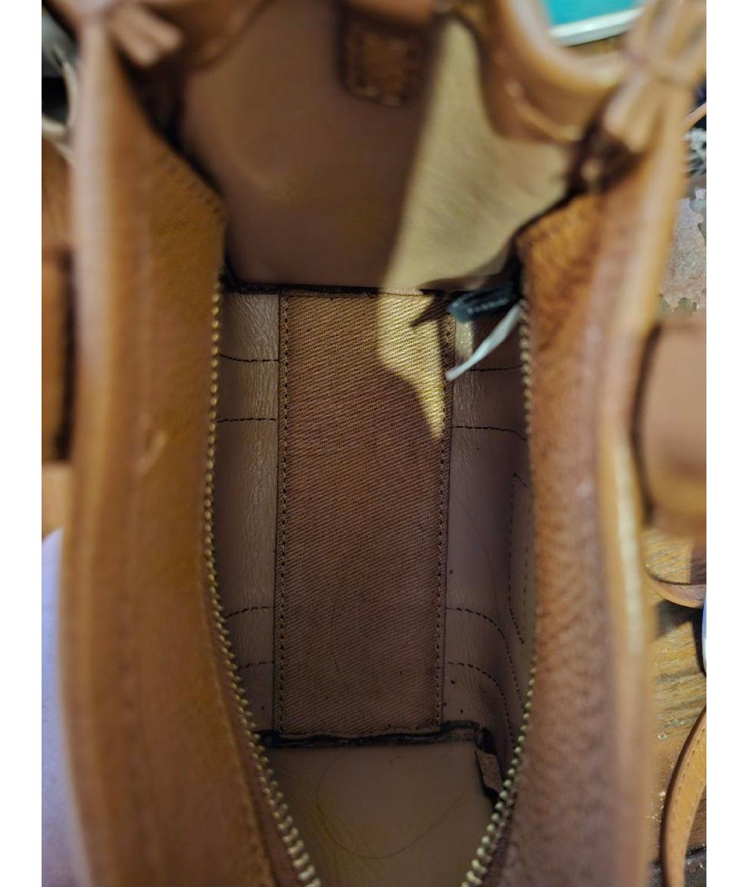 MARC JACOBS Коричневая кожаная сумка тоут, фото 4