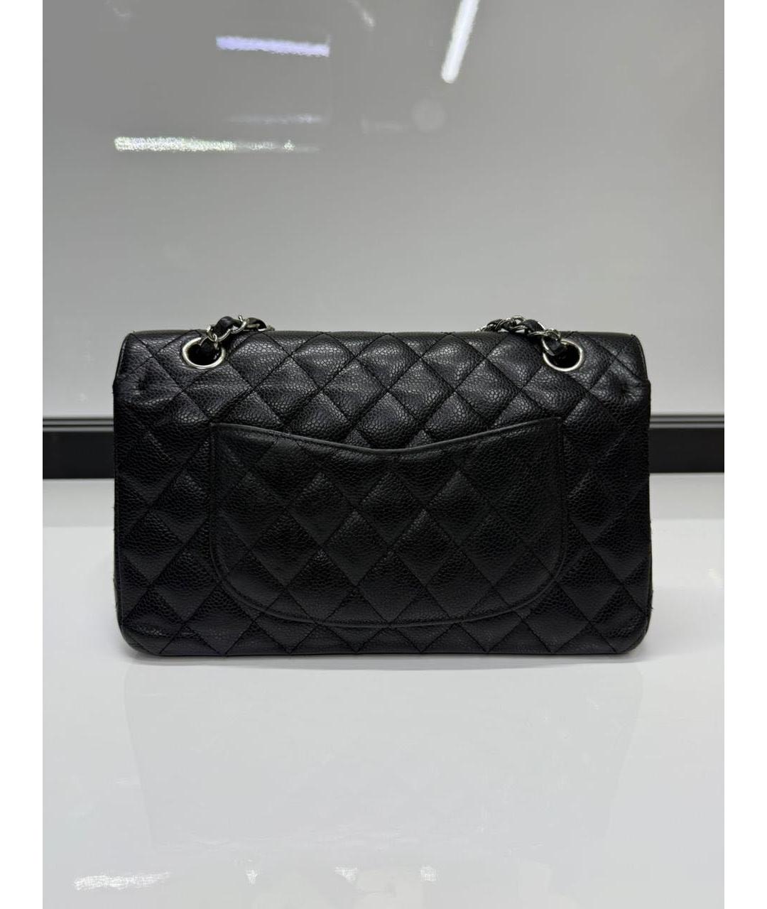 CHANEL Черная кожаная сумка через плечо, фото 7
