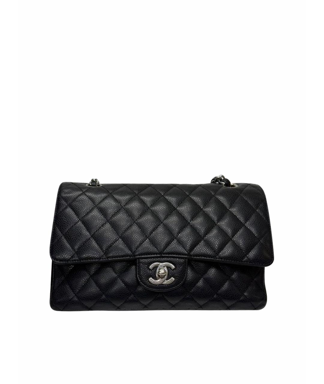 CHANEL Черная кожаная сумка через плечо, фото 1