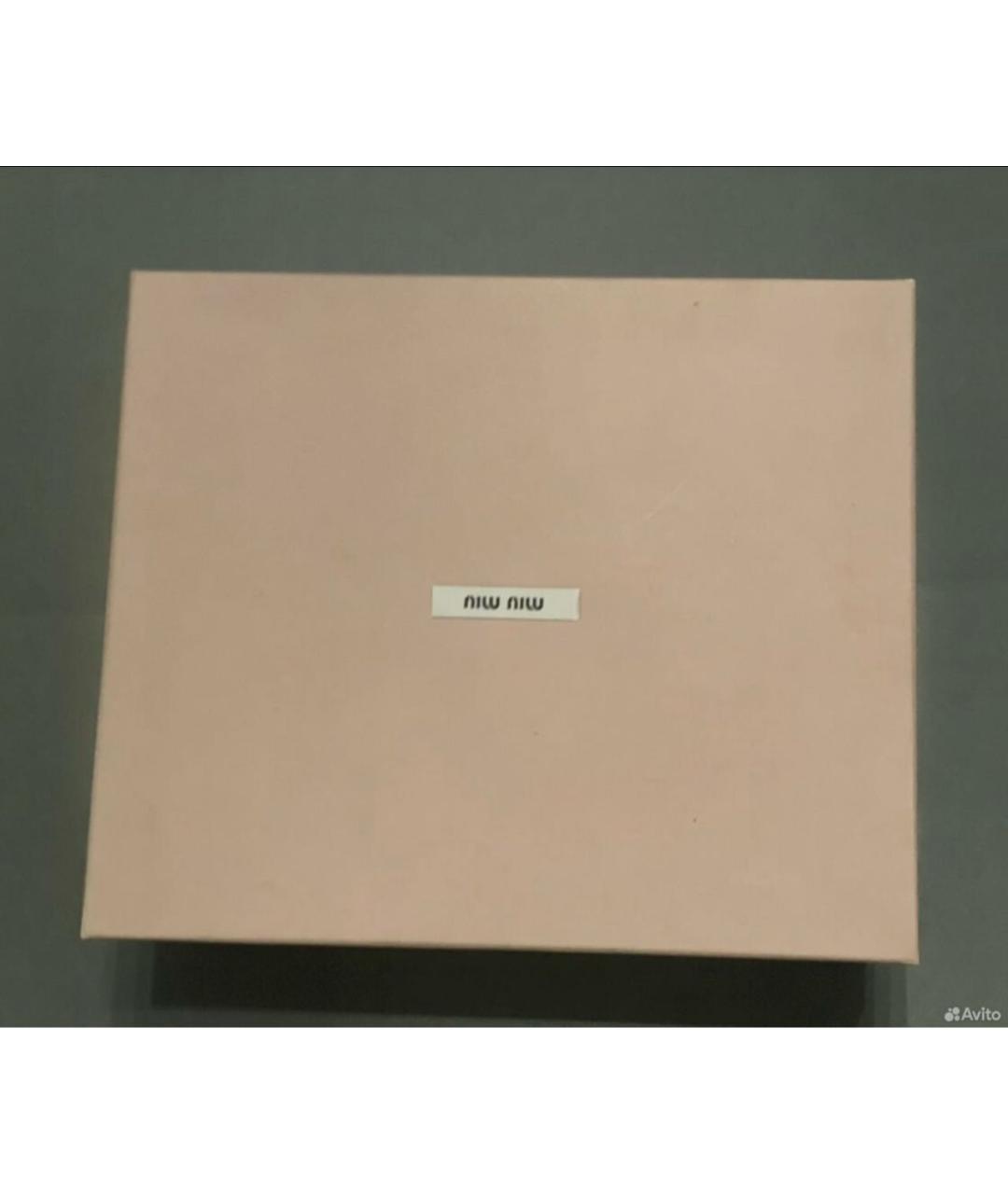 MIU MIU Коралловые босоножки из лакированной кожи, фото 5