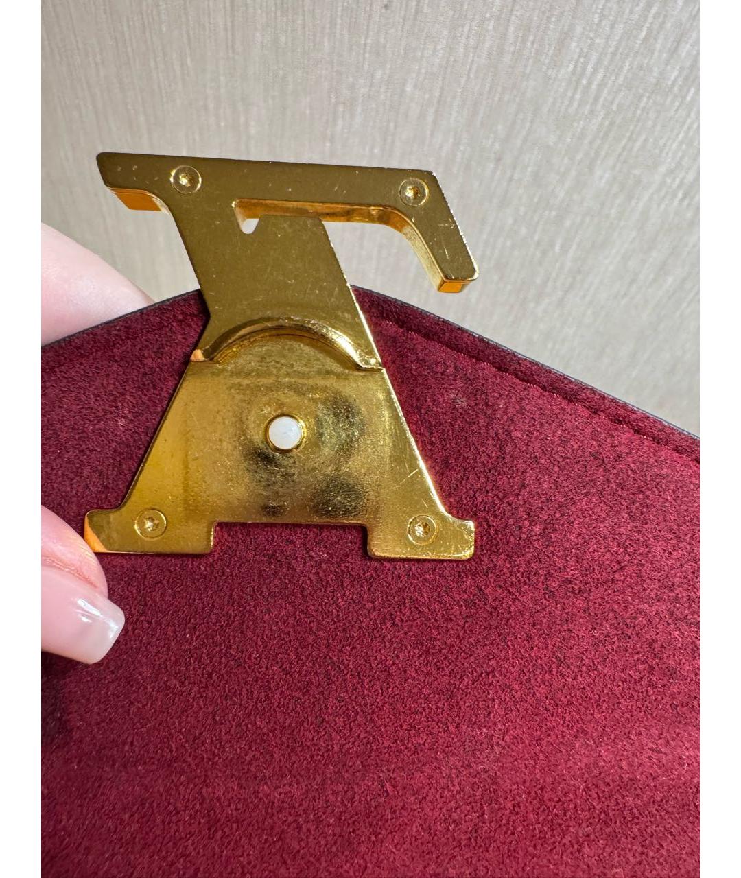 LOUIS VUITTON Коричневая кожаная сумка через плечо, фото 3