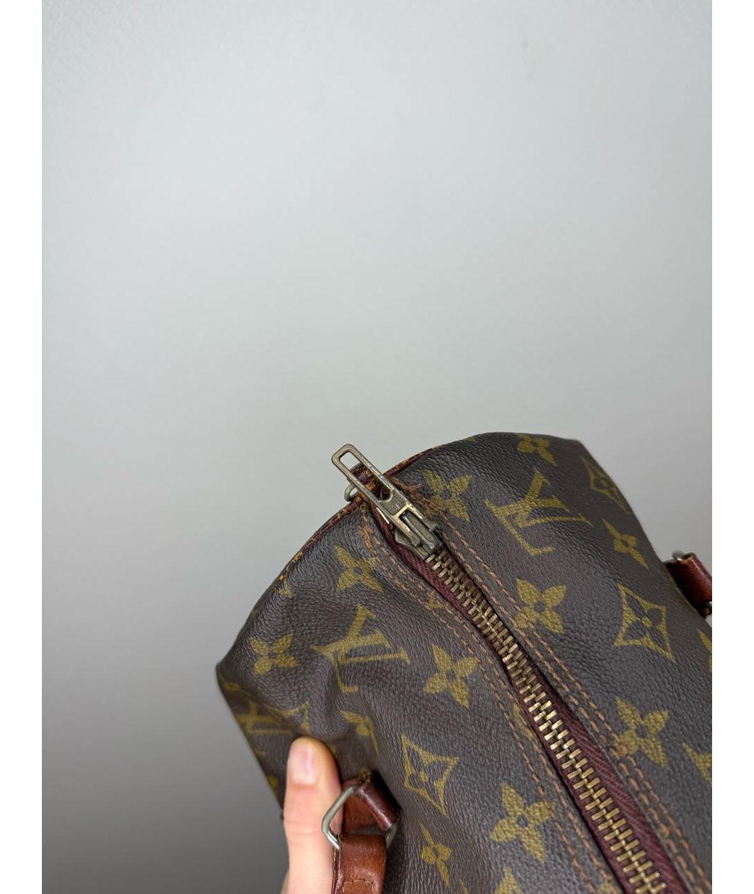 LOUIS VUITTON Коричневая сумка с короткими ручками, фото 7