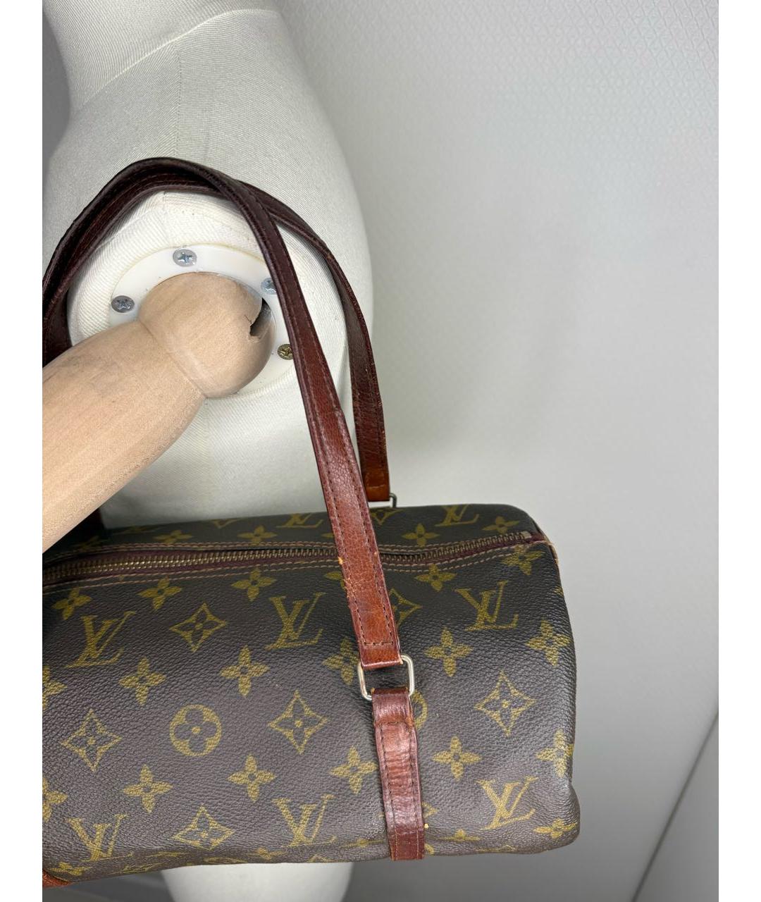 LOUIS VUITTON Коричневая сумка с короткими ручками, фото 4