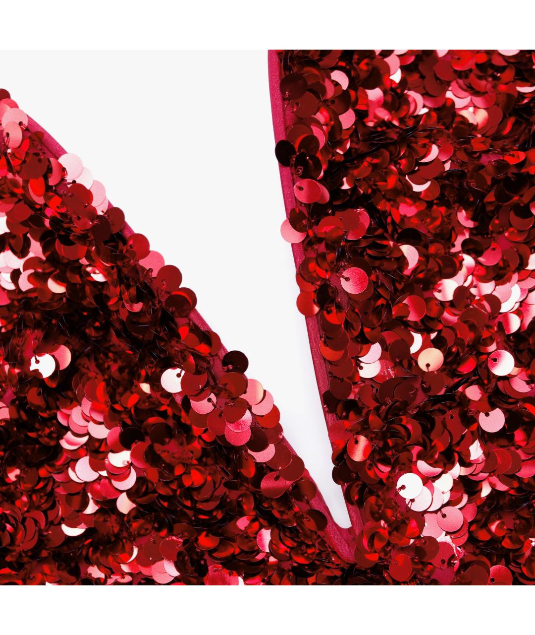 SELF-PORTRAIT Красное полиэстеровое коктейльное платье, фото 5