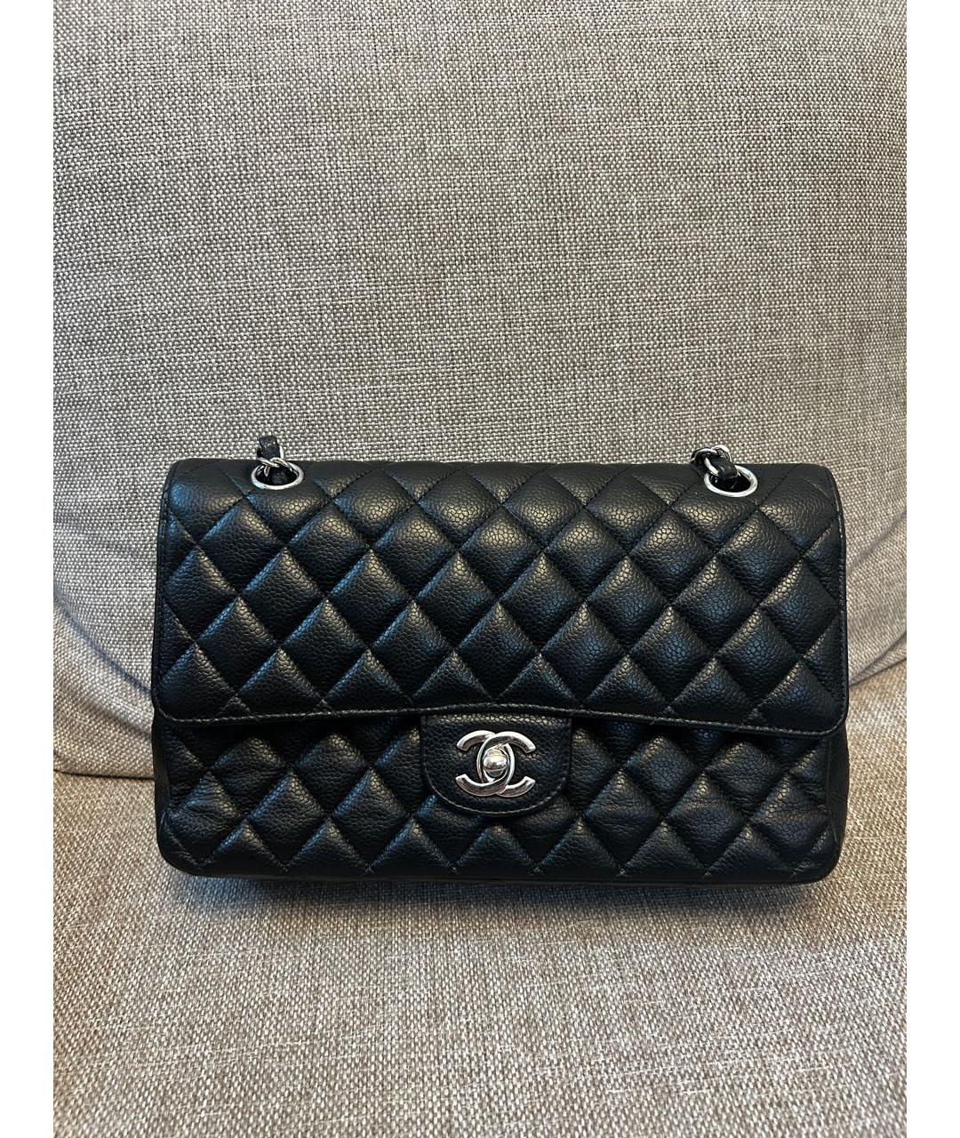 CHANEL Черная кожаная сумка через плечо, фото 8