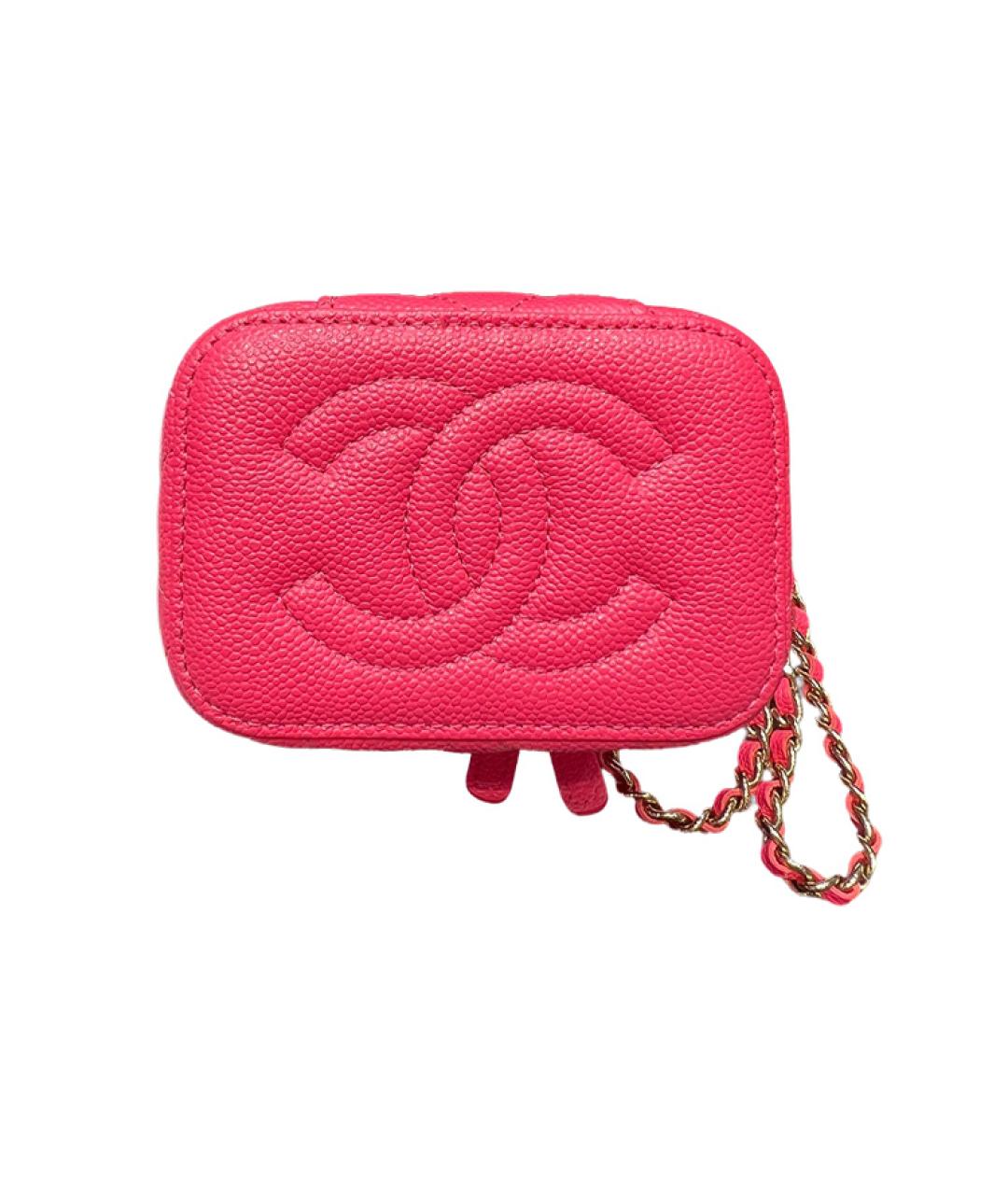 CHANEL Красная кожаная сумка через плечо, фото 2