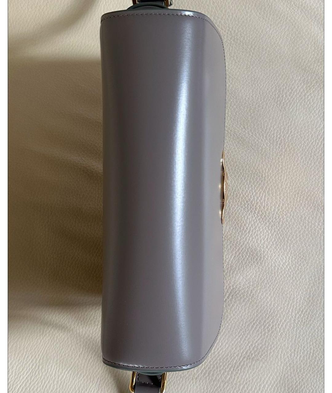 CELINE Серая кожаная сумка через плечо, фото 4