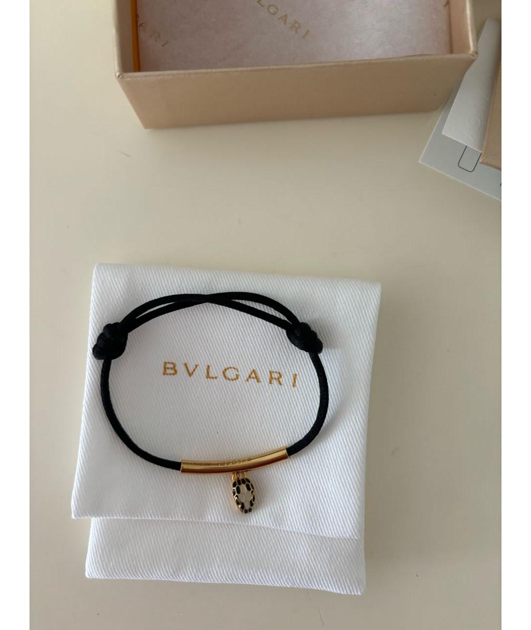 BVLGARI Черный латунный браслет, фото 2
