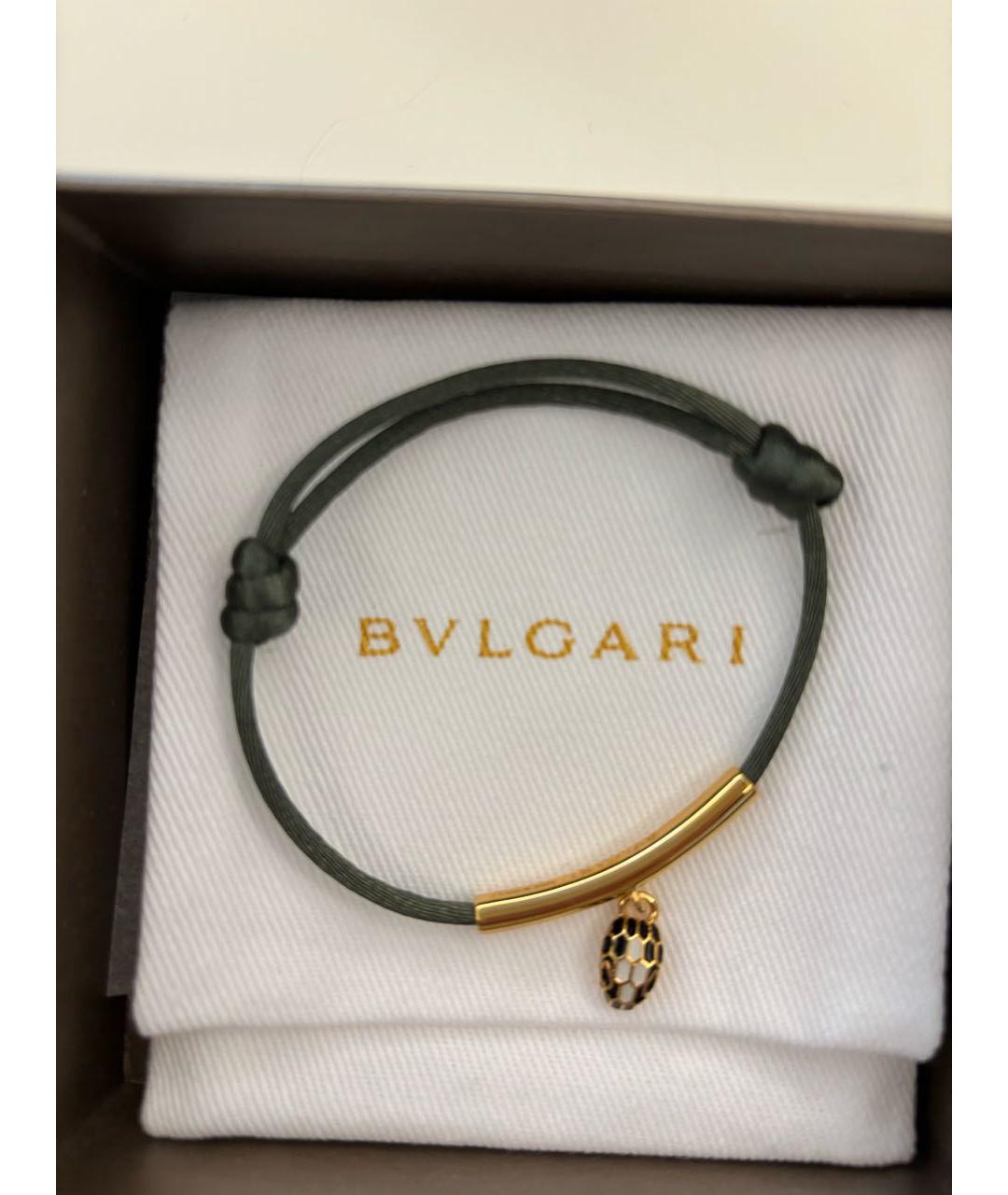 BVLGARI Зеленый латунный браслет, фото 2
