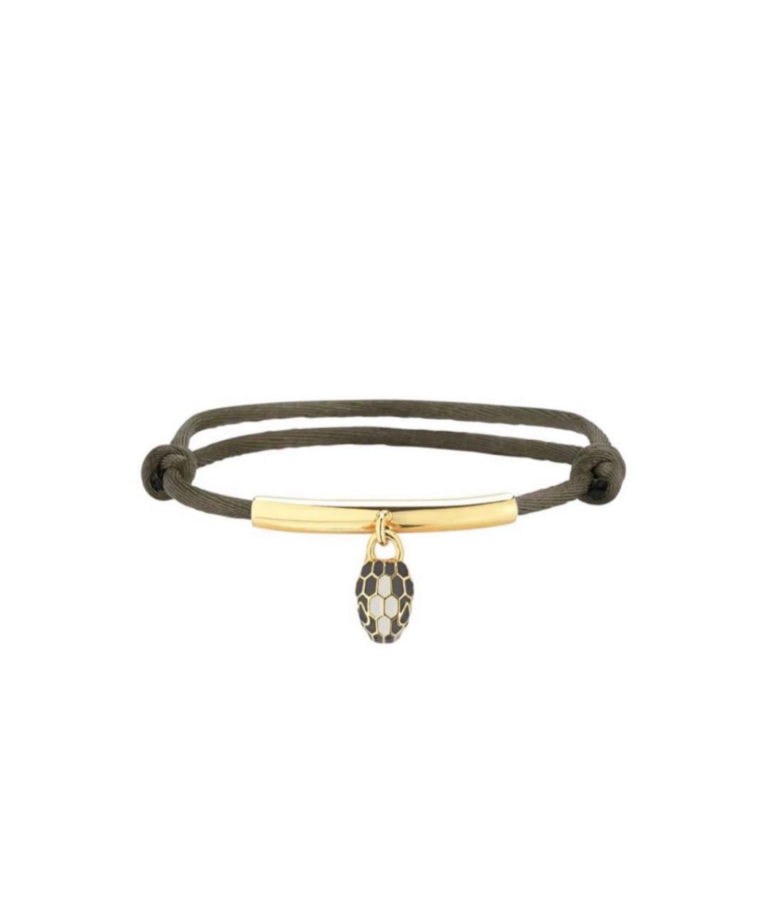 BVLGARI Зеленый латунный браслет, фото 1