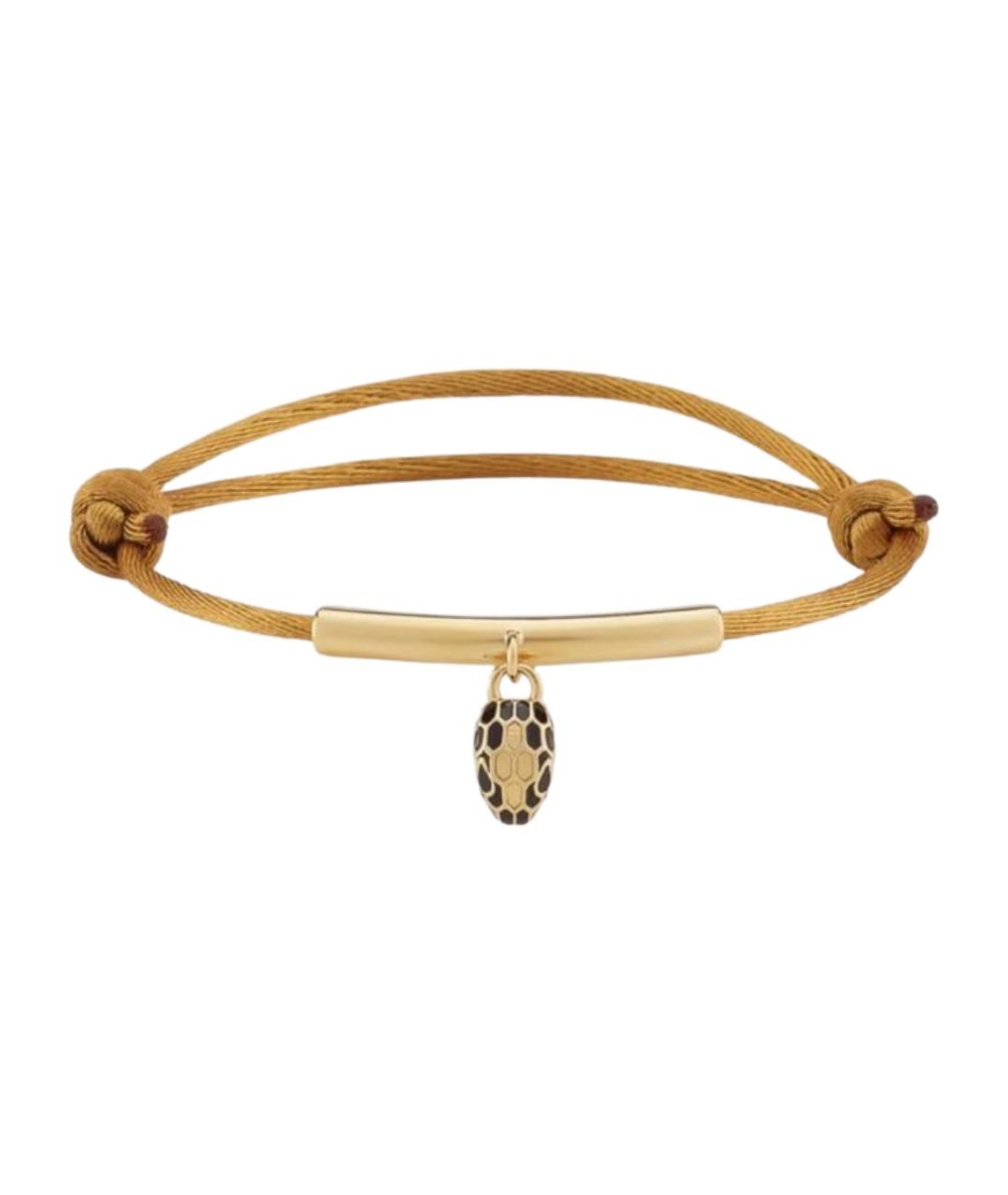 BVLGARI Коричневый латунный браслет, фото 1