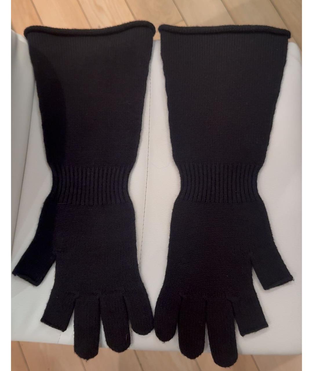 RICK OWENS Черные шерстяные перчатки, фото 5