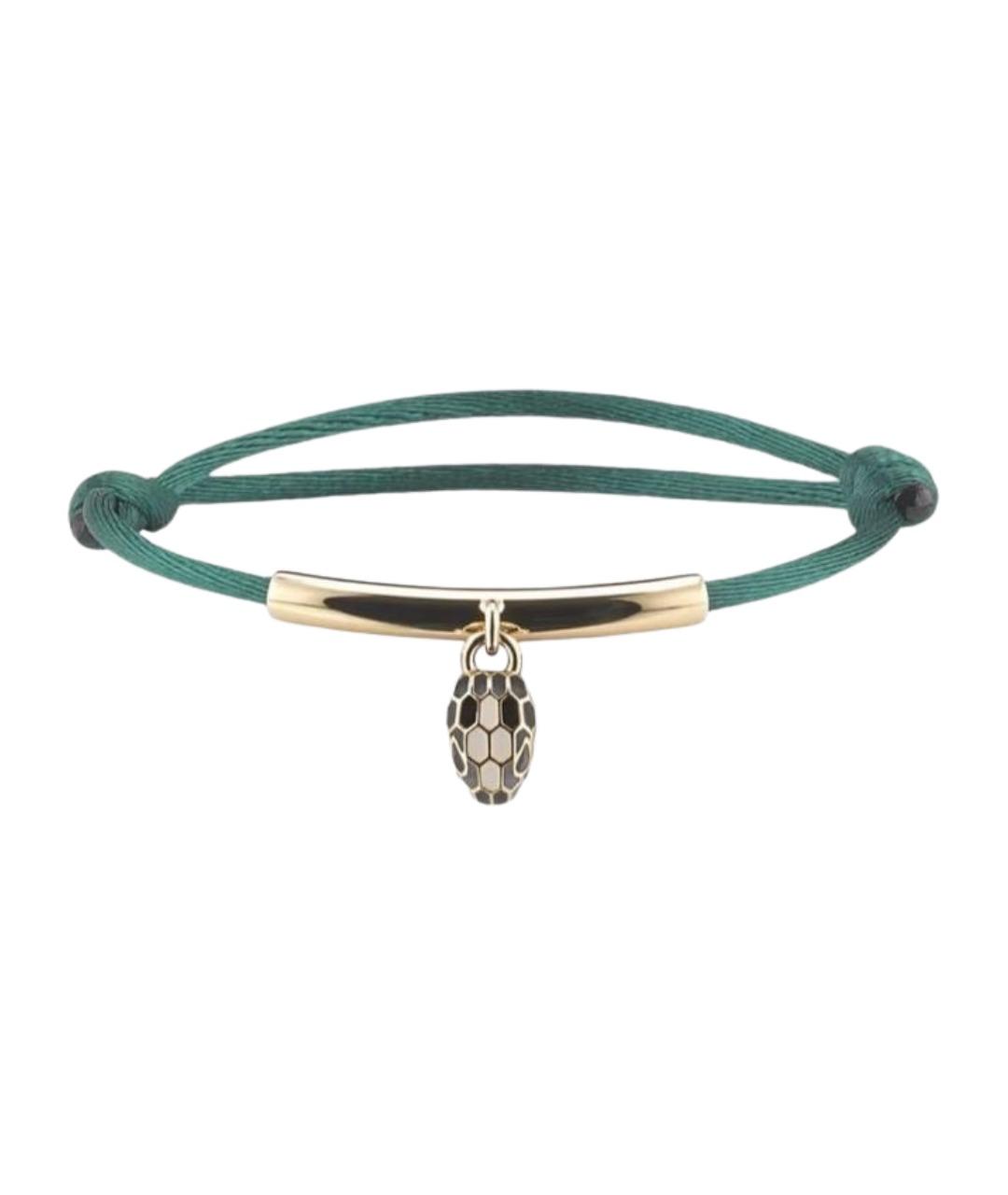 BVLGARI Зеленый латунный браслет, фото 1