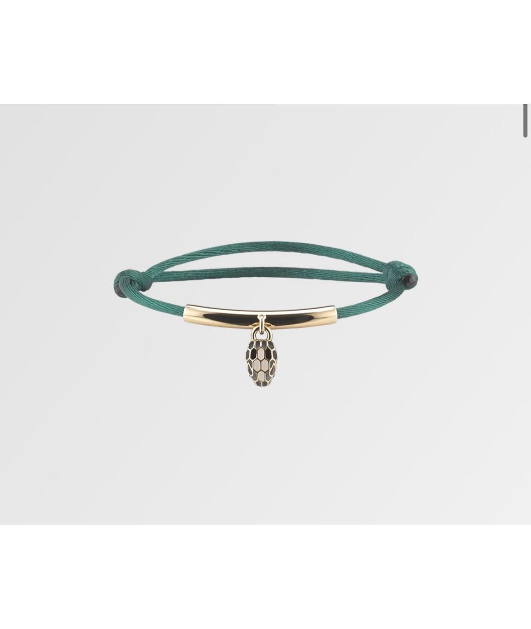 BVLGARI Зеленый латунный браслет, фото 7