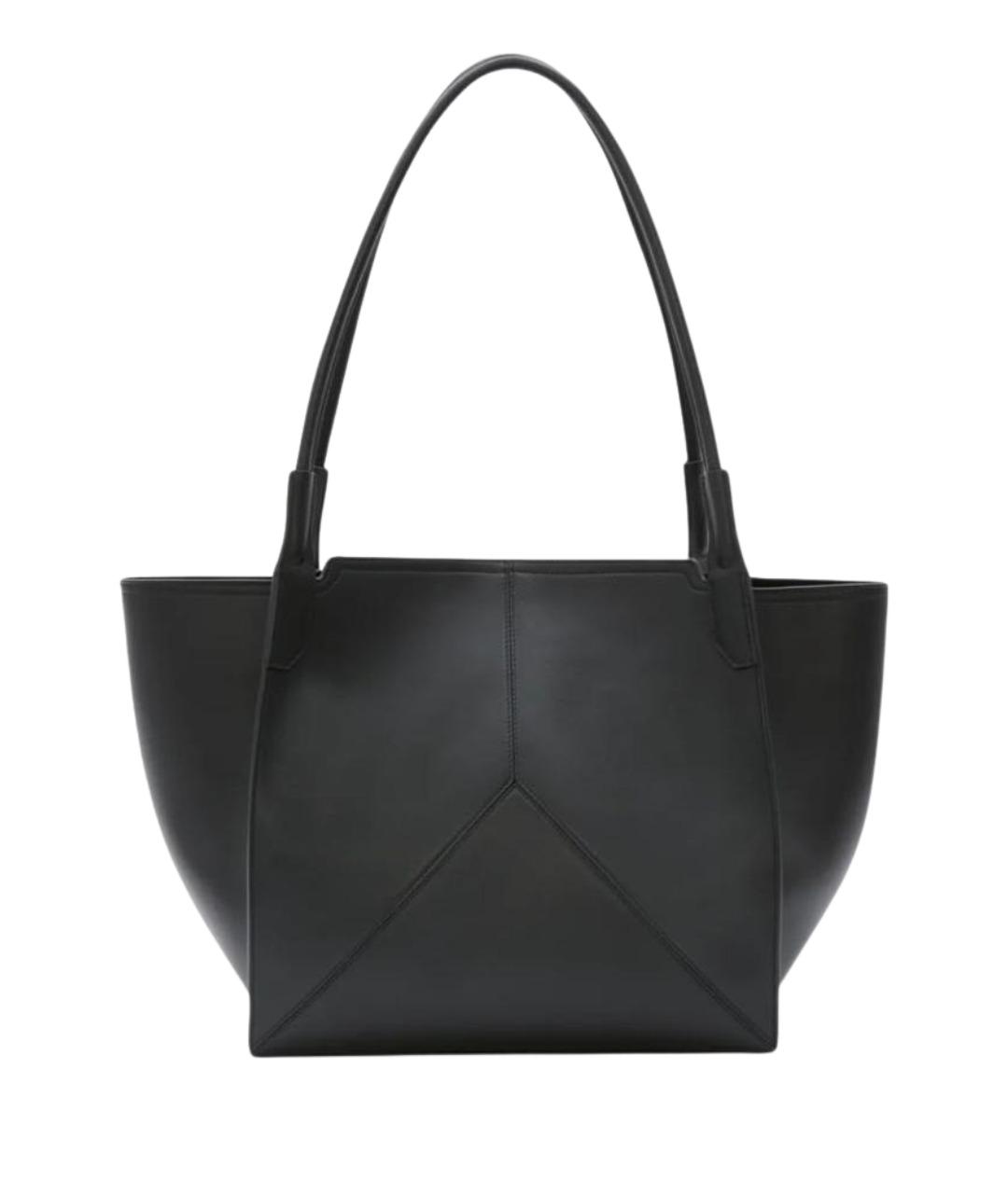 VICTORIA BECKHAM Черная кожаная сумка тоут, фото 1