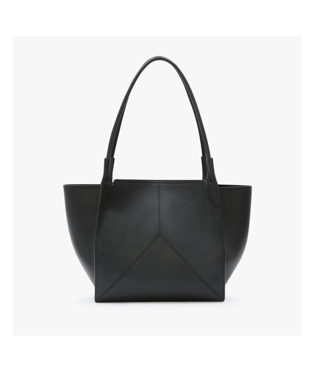 VICTORIA BECKHAM Черная кожаная сумка тоут, фото 5