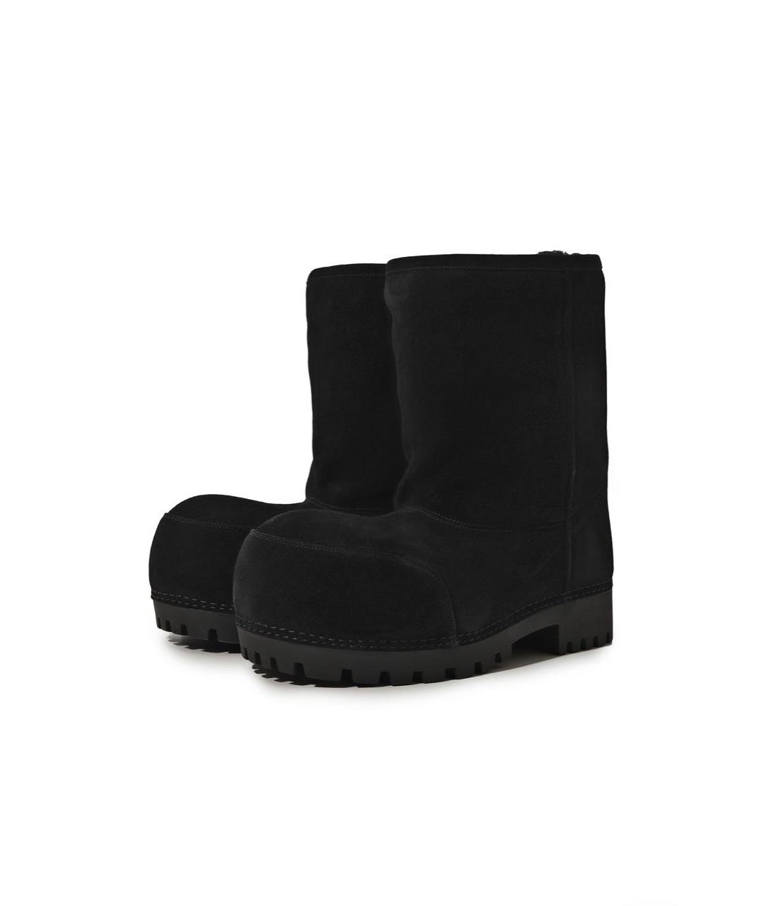 BALENCIAGA Черные замшевые ботинки, фото 6
