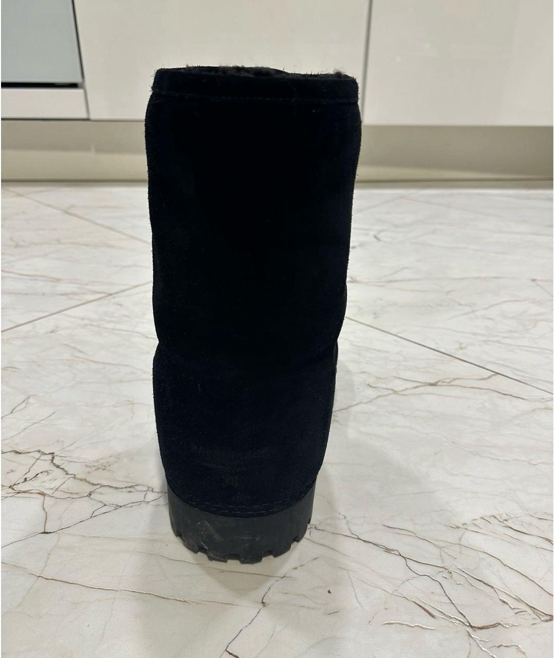 BALENCIAGA Черные замшевые ботинки, фото 4
