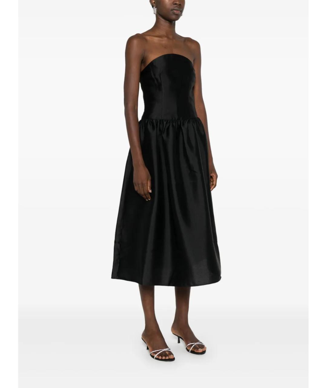 SELF-PORTRAIT Черное полиэстеровое коктейльное платье, фото 5