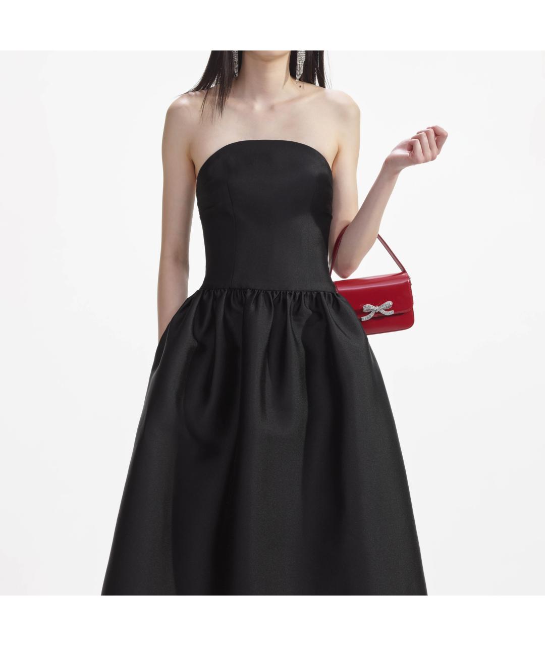 SELF-PORTRAIT Черное полиэстеровое коктейльное платье, фото 2