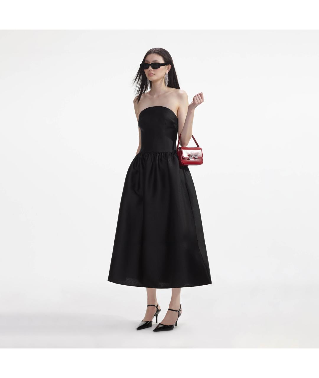 SELF-PORTRAIT Черное полиэстеровое коктейльное платье, фото 3