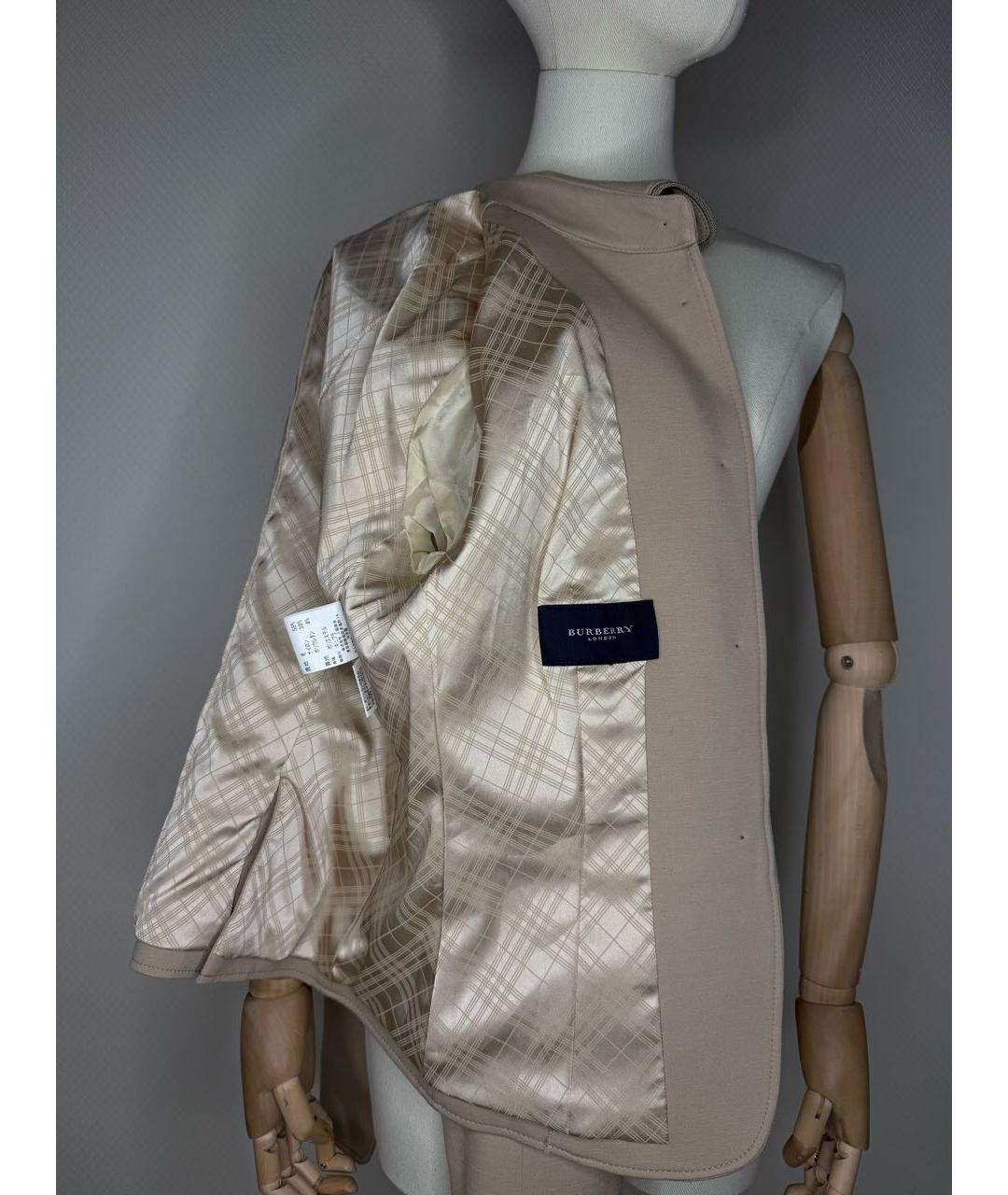BURBERRY Бежевый жакет/пиджак, фото 5