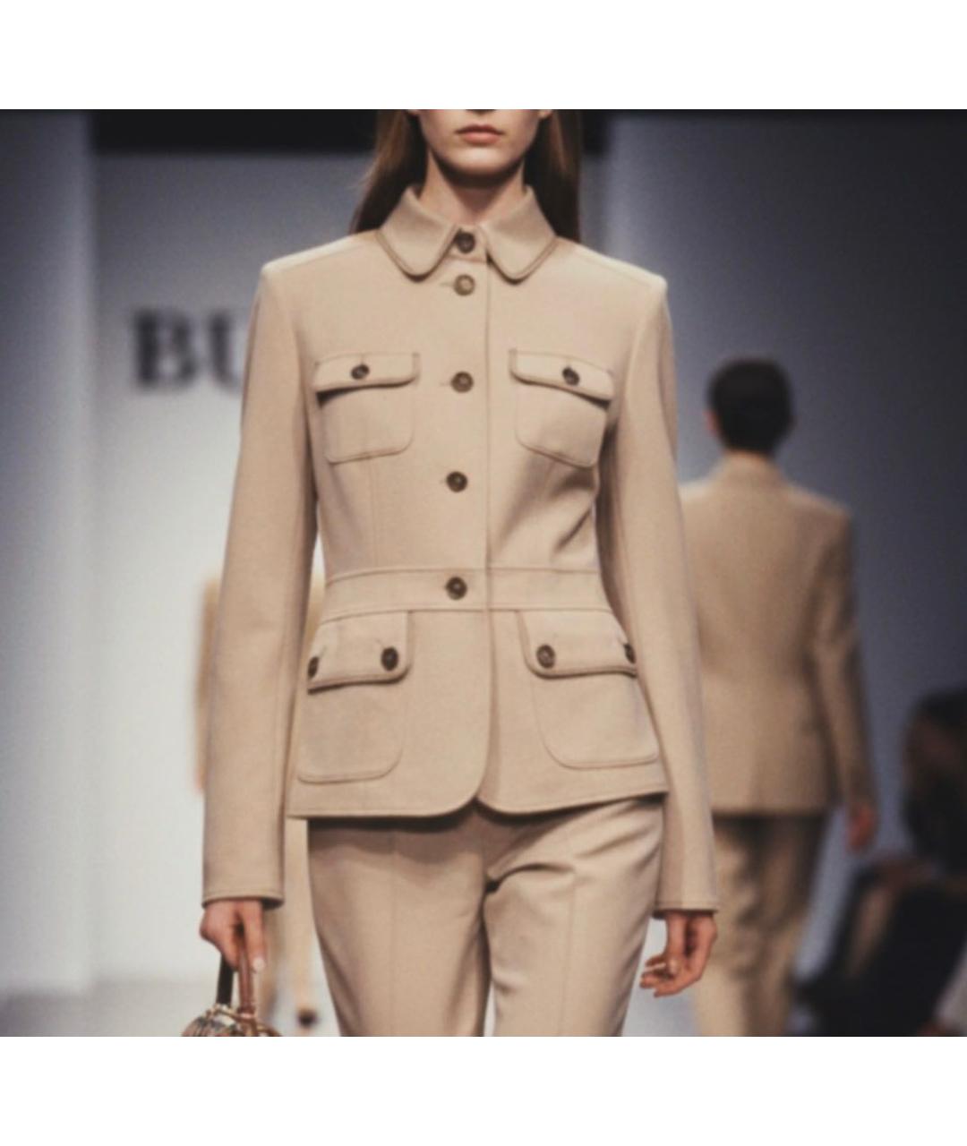 BURBERRY Бежевый жакет/пиджак, фото 2