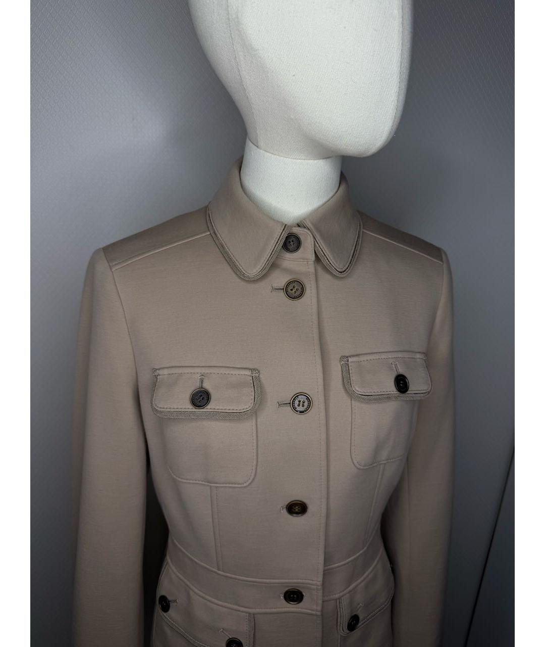 BURBERRY Бежевый жакет/пиджак, фото 4