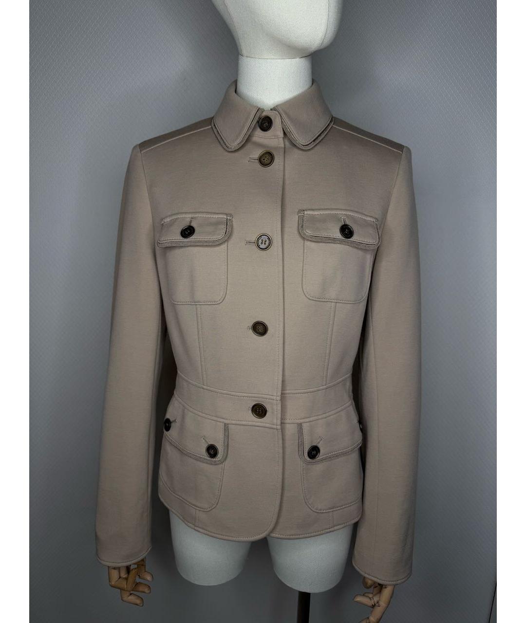 BURBERRY Бежевый жакет/пиджак, фото 3