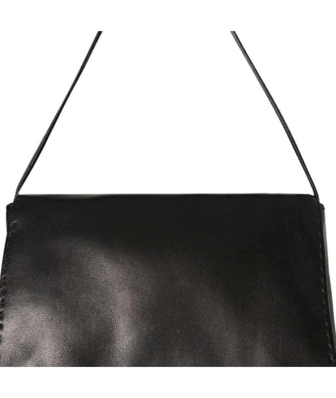 THE ROW Черная кожаная сумка через плечо, фото 4