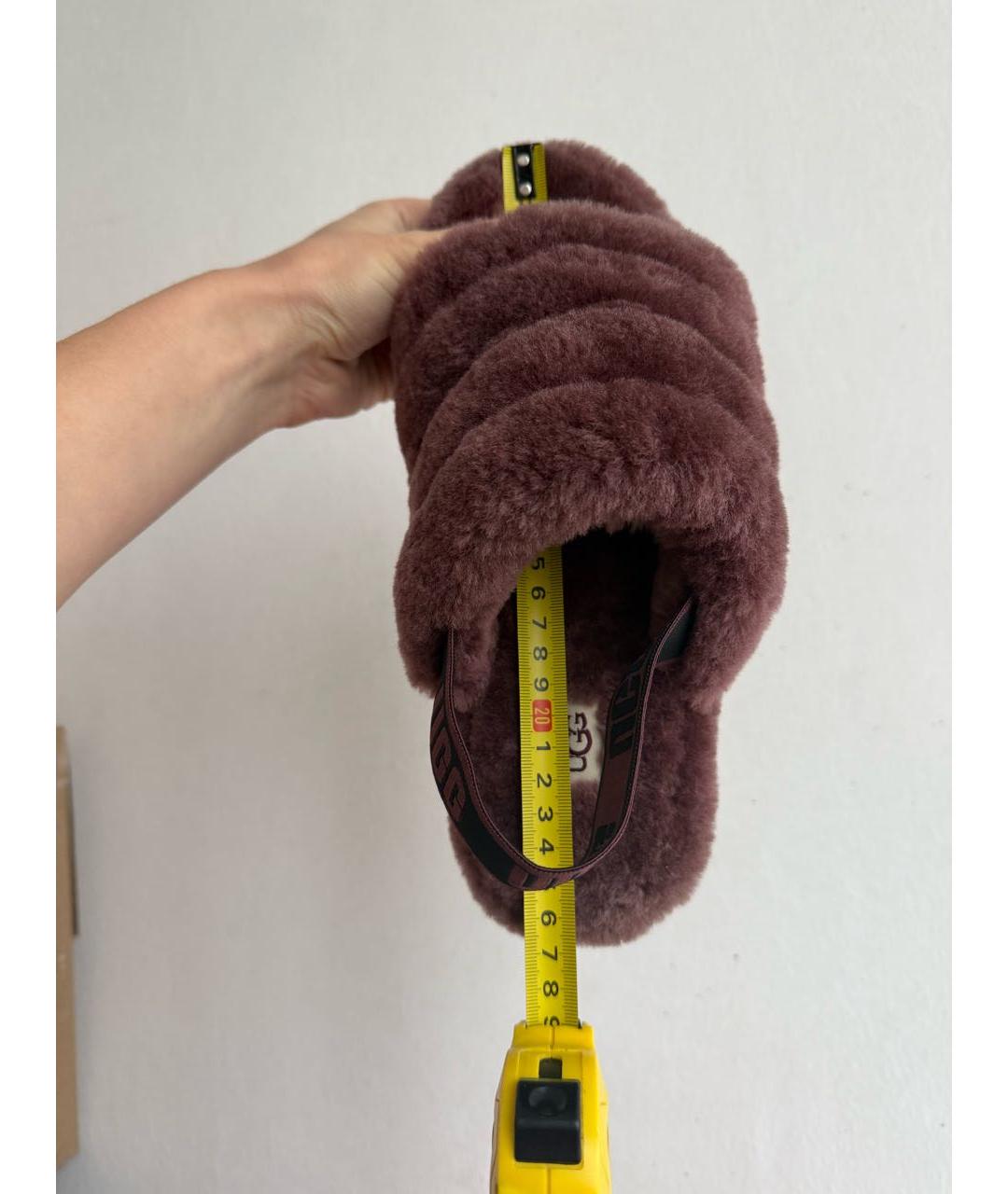 UGG AUSTRALIA Бордовые сандалии, фото 8