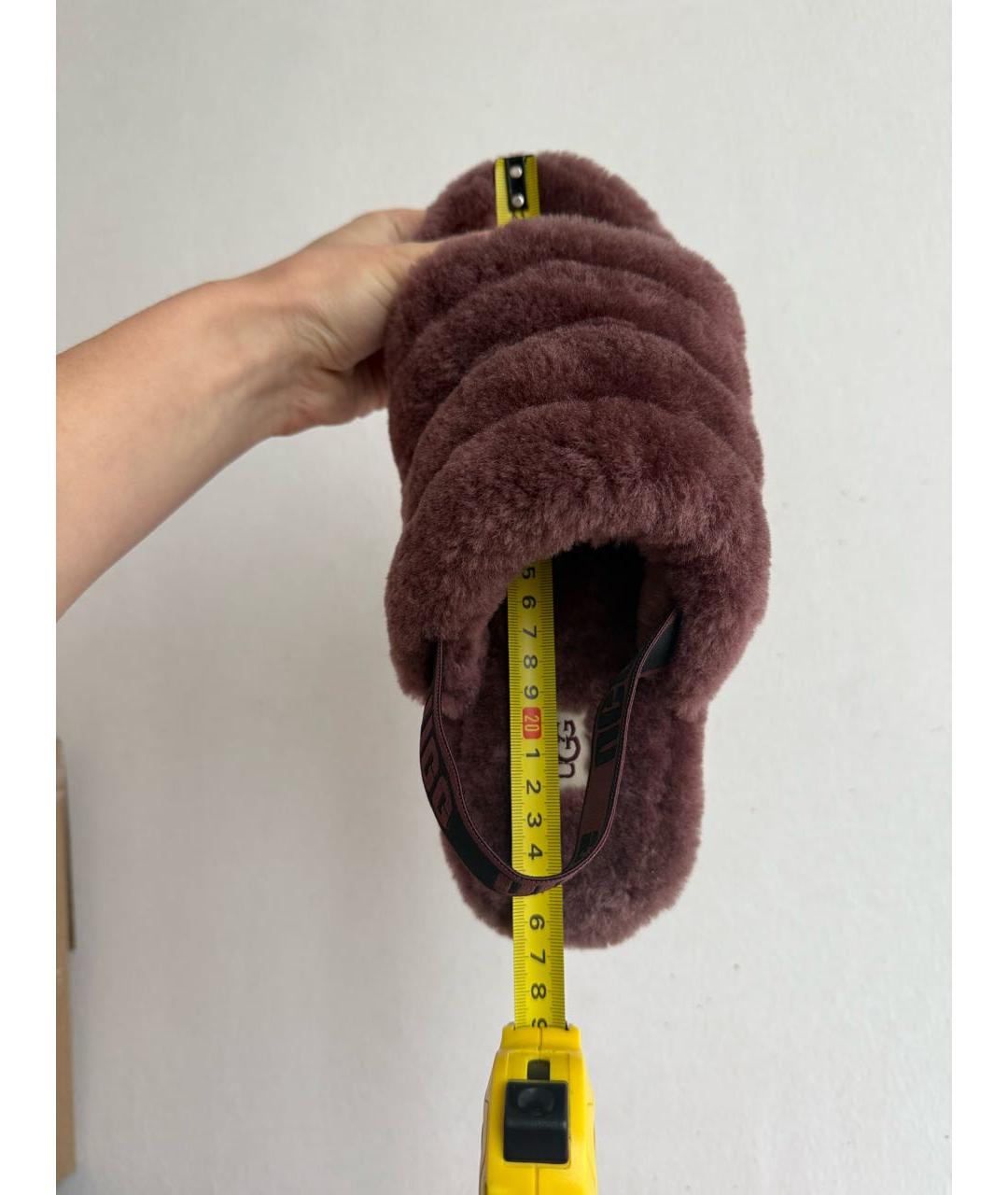 UGG AUSTRALIA Бордовые сандалии, фото 7