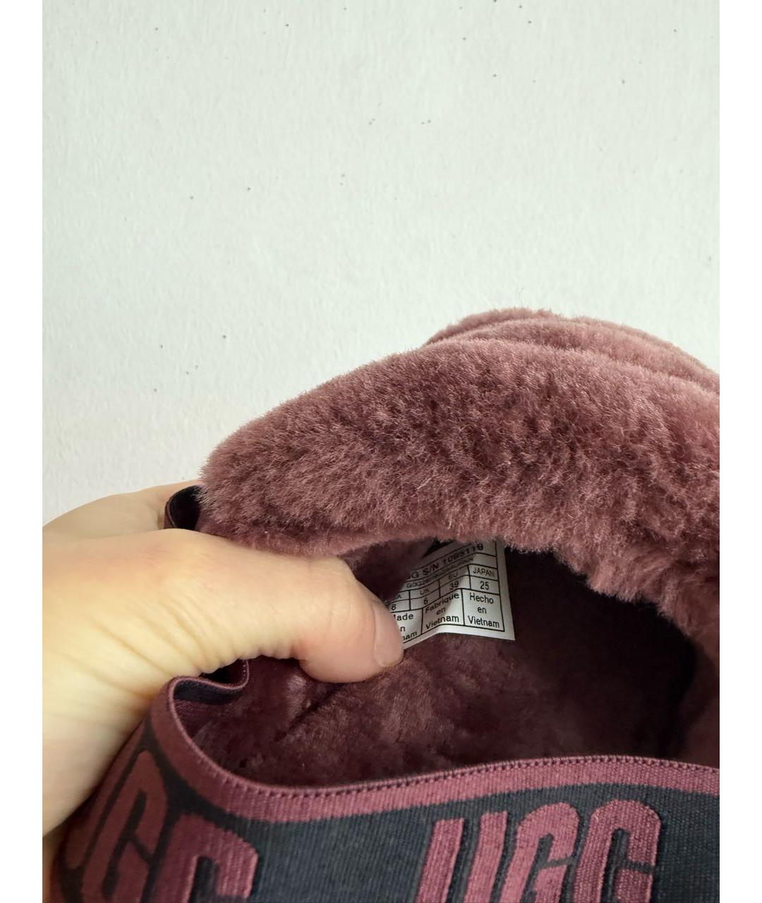 UGG AUSTRALIA Бордовые сандалии, фото 5