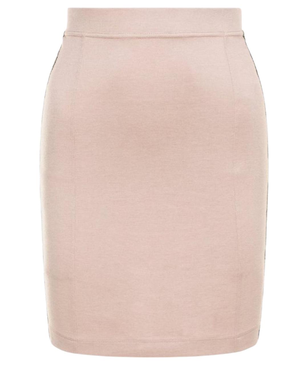 CALVIN KLEIN Розовая хлопко-эластановая юбка мини, фото 1
