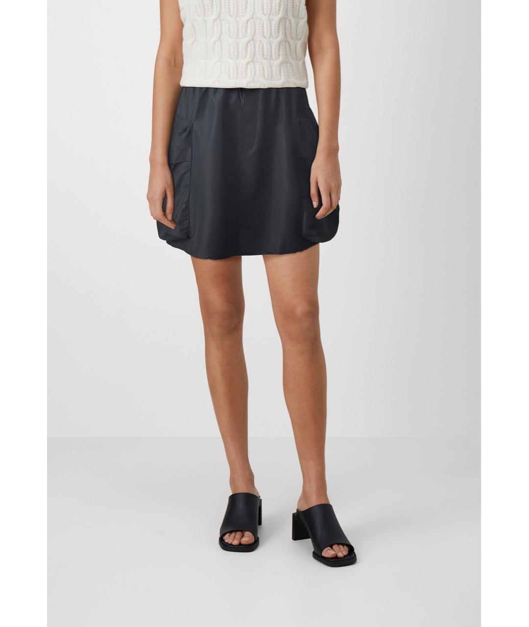 KARL LAGERFELD Черная полиэстеровая юбка мини, фото 2