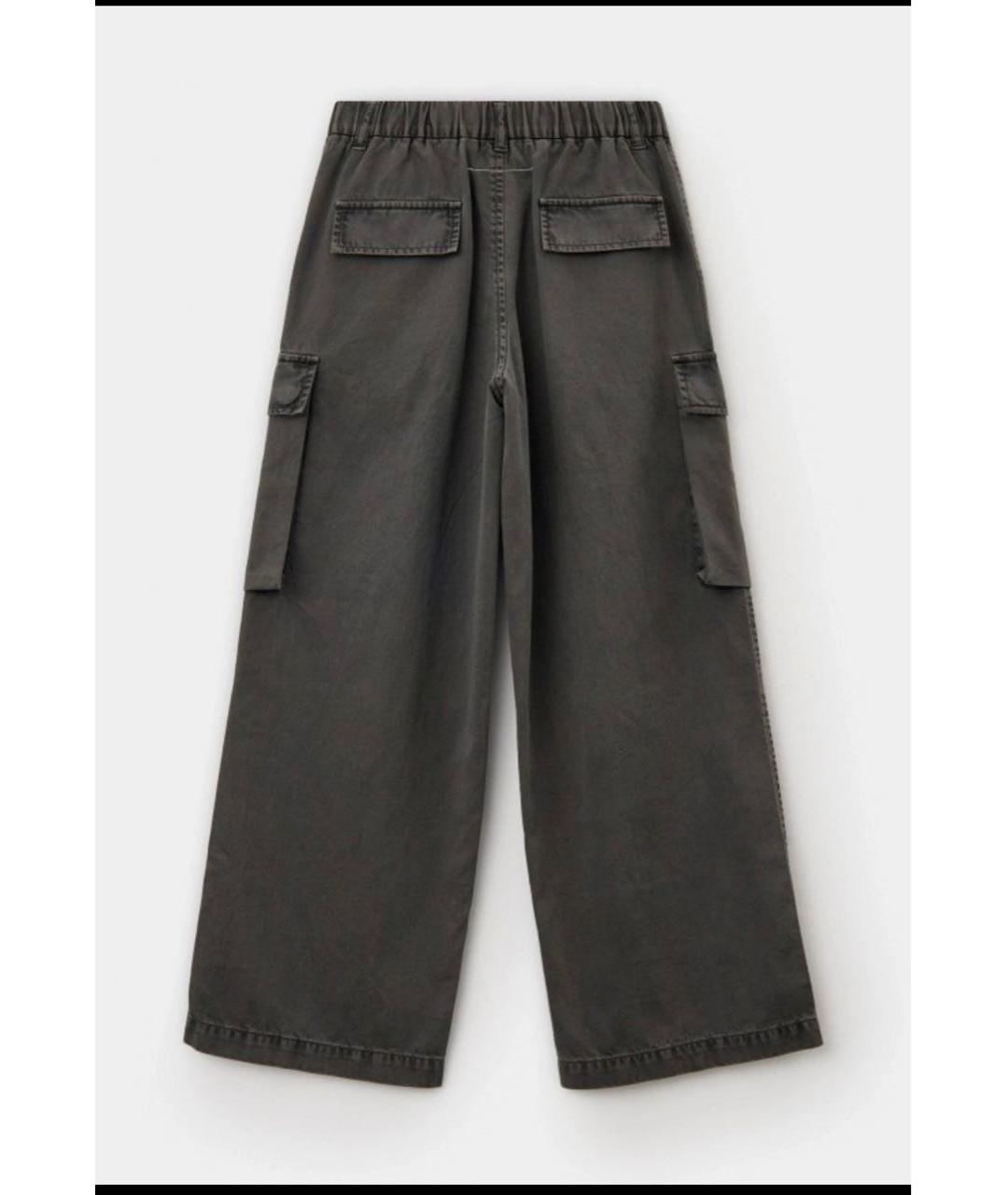 MM6 MAISON MARGIELA Серые хлопковые брюки и шорты, фото 2