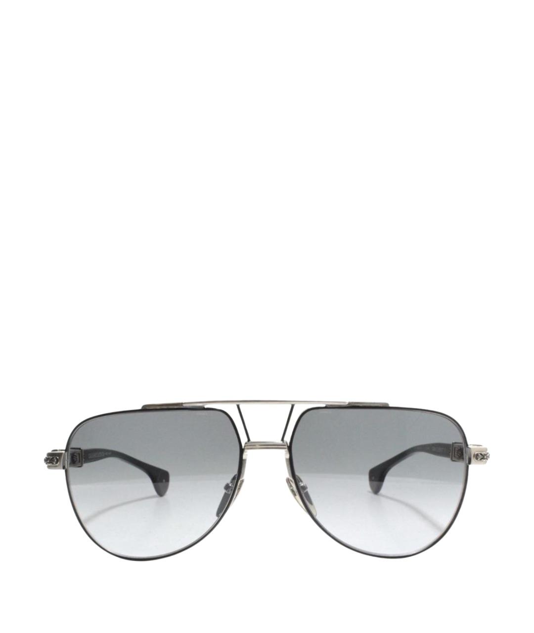 CHROME HEARTS Черные металлические солнцезащитные очки, фото 5