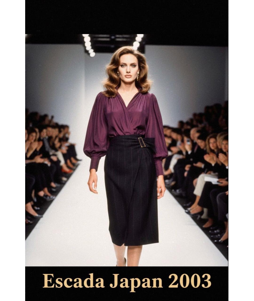 ESCADA Мульти шерстяная юбка миди, фото 2