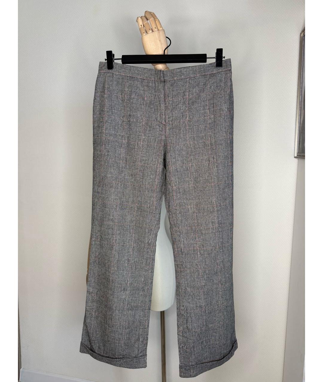 MOSCHINO Мульти шерстяные прямые брюки, фото 2