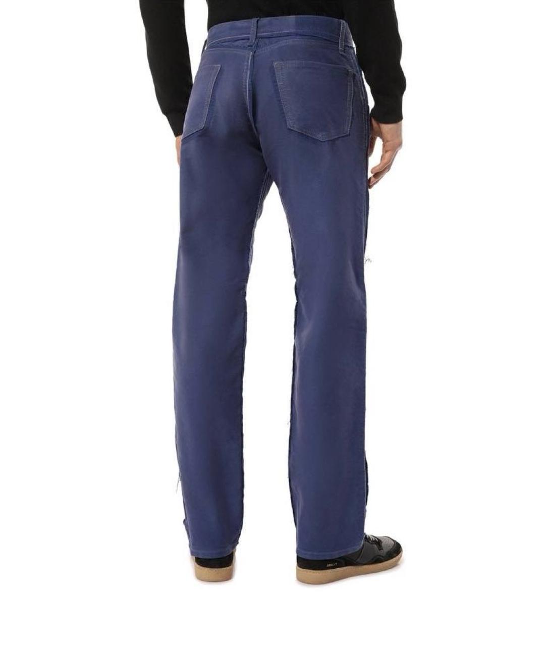 MAISON MARGIELA Синие хлопковые джинсы, фото 7