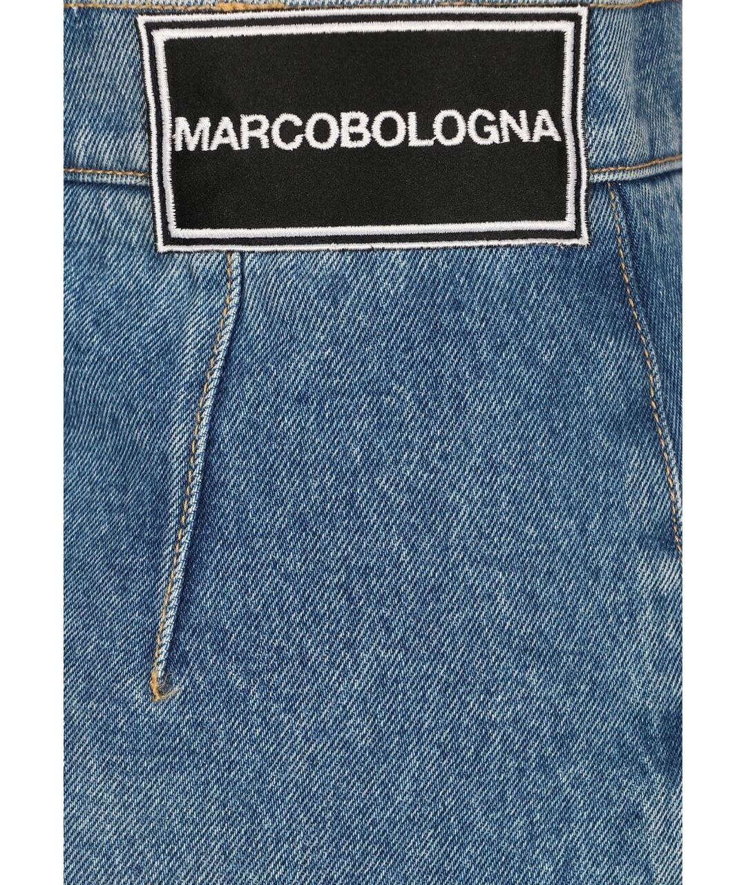 Marco Bologna Синяя юбка миди, фото 4