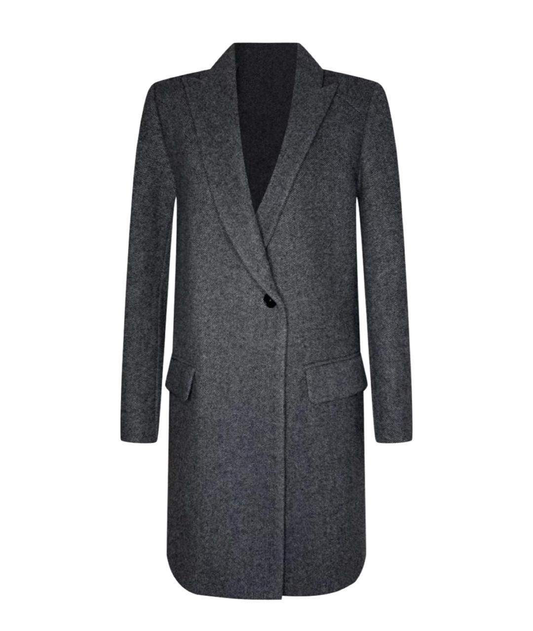 ZADIG & VOLTAIRE Серое шерстяное пальто, фото 1