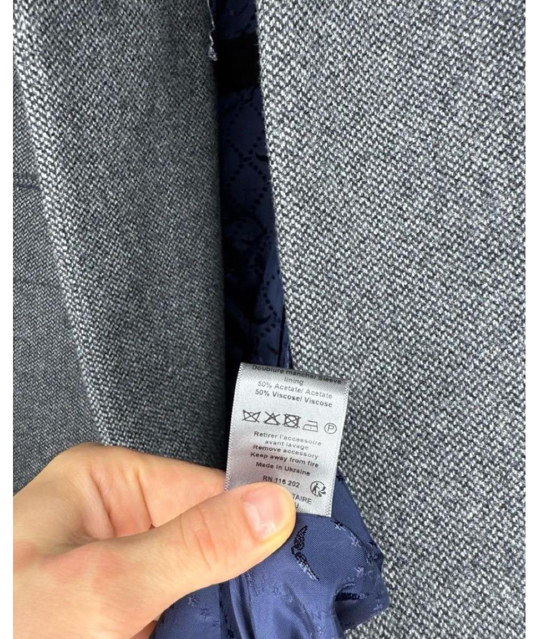 ZADIG & VOLTAIRE Серое шерстяное пальто, фото 4