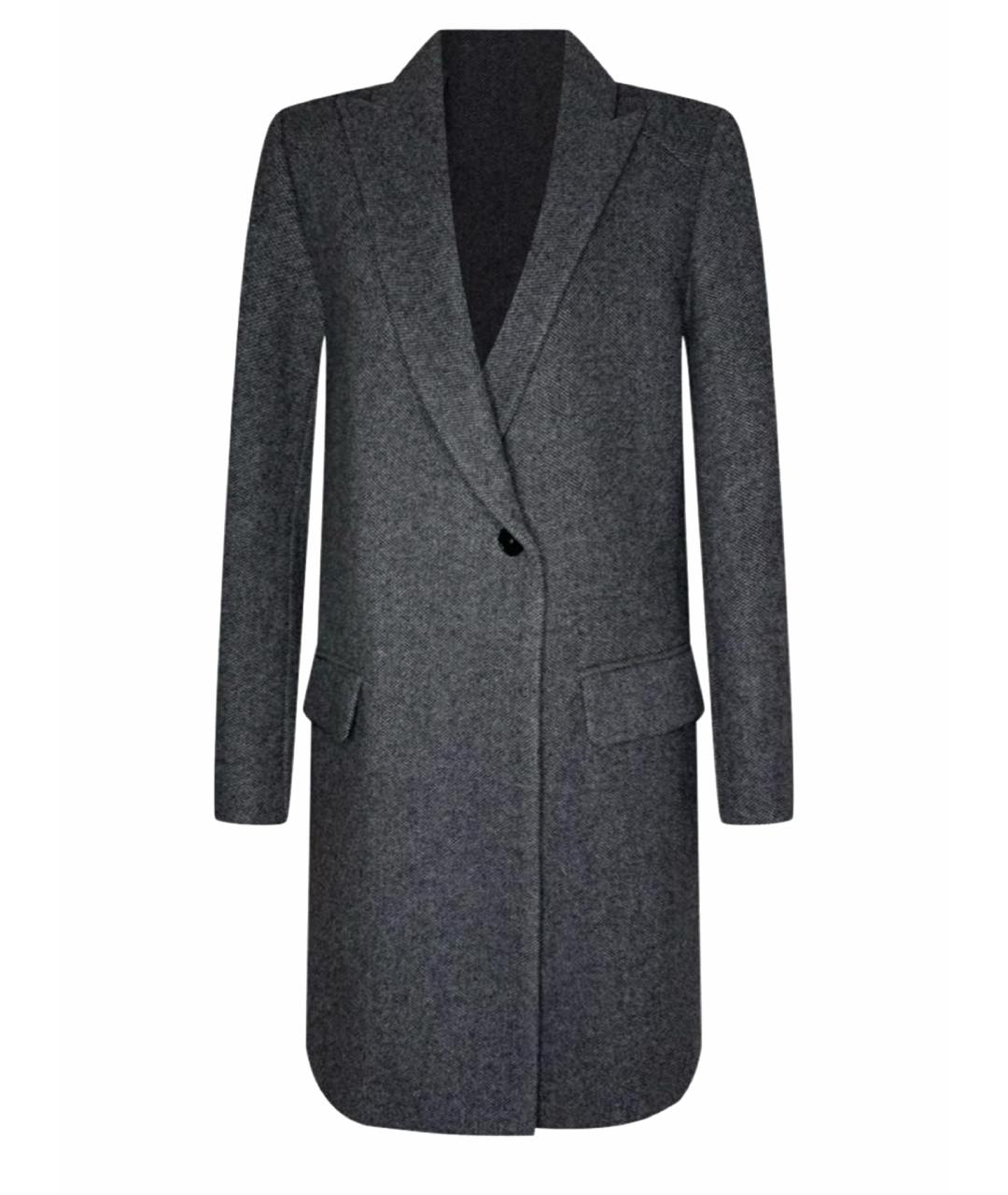 ZADIG & VOLTAIRE Серое шерстяное пальто, фото 7