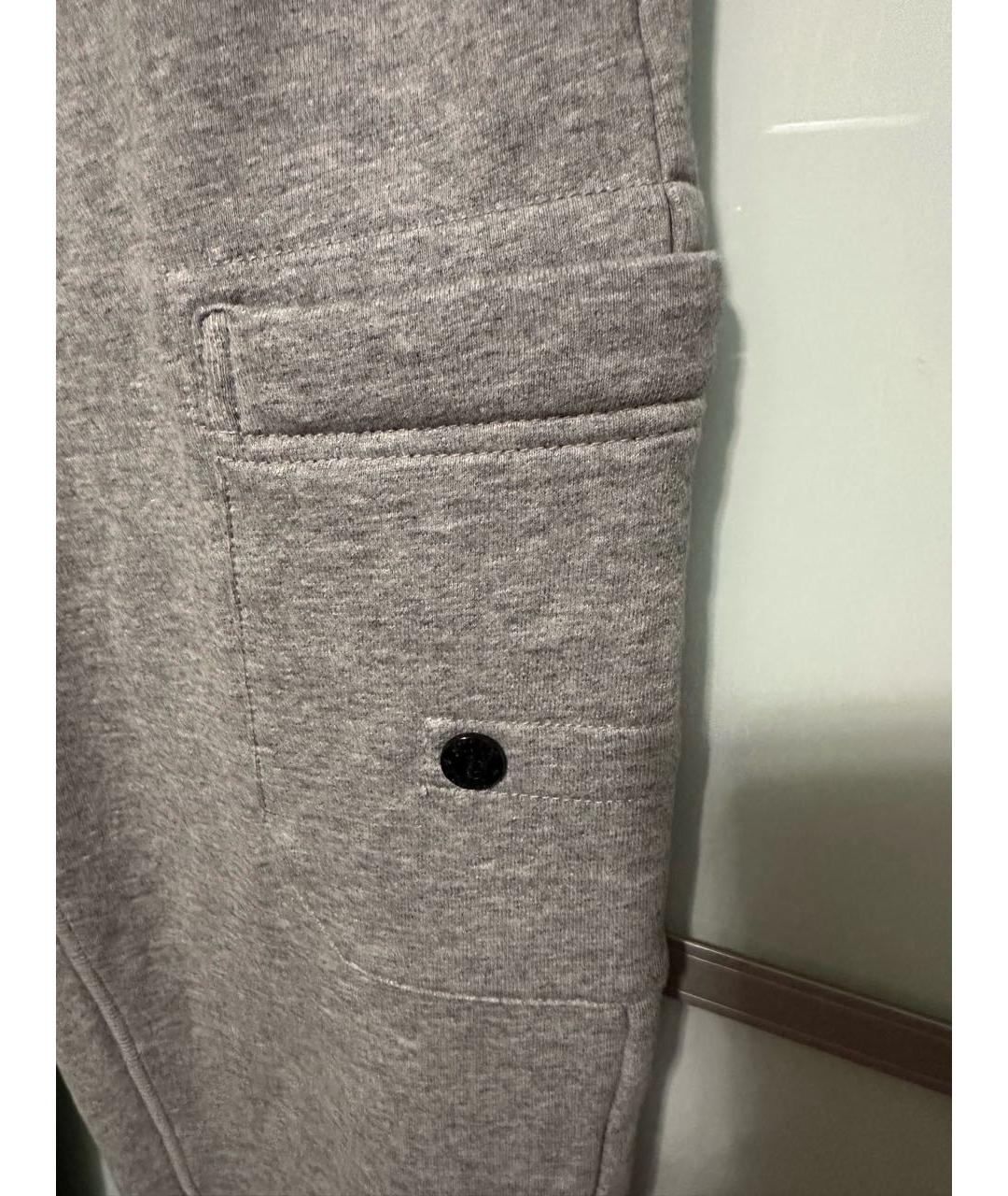 STONE ISLAND Серый хлопковый спортивный костюм, фото 4