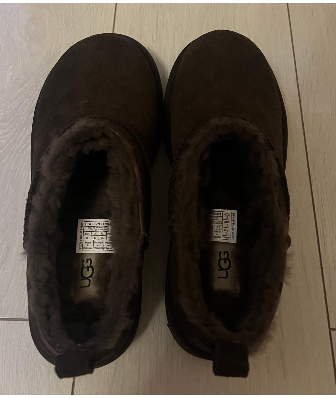 UGG Коричневые замшевые ботинки, фото 3